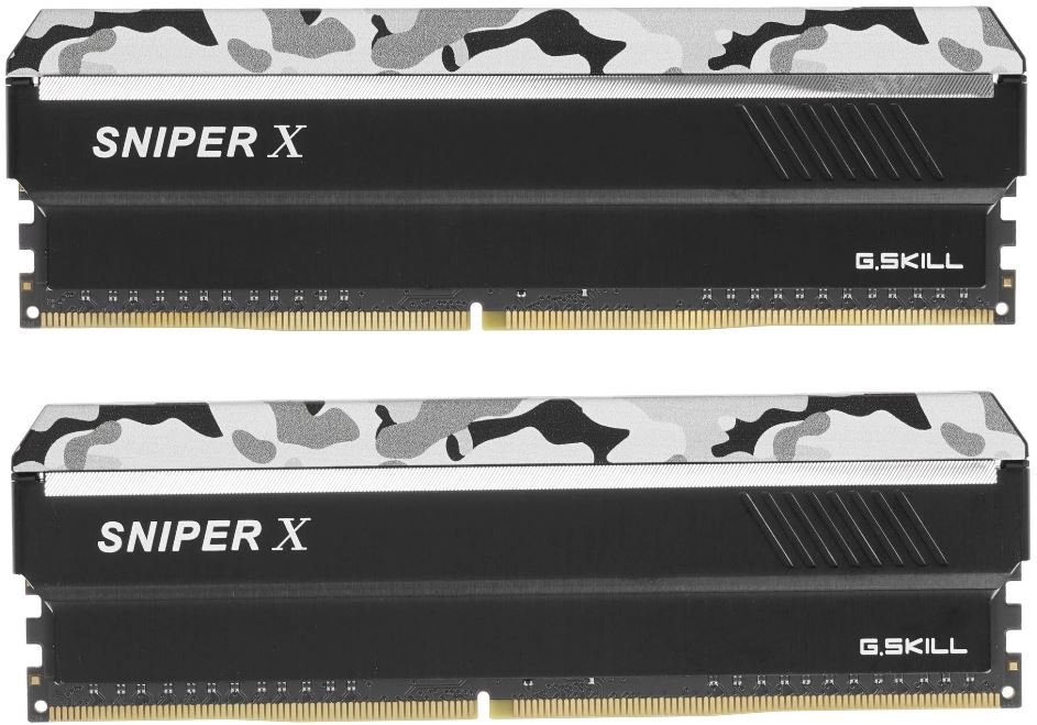 Б/у Модуль памяти DDR4 16GB (8Gbx2) G.Skill Sniper X 3200 F4-3200C16D-16GSXWB