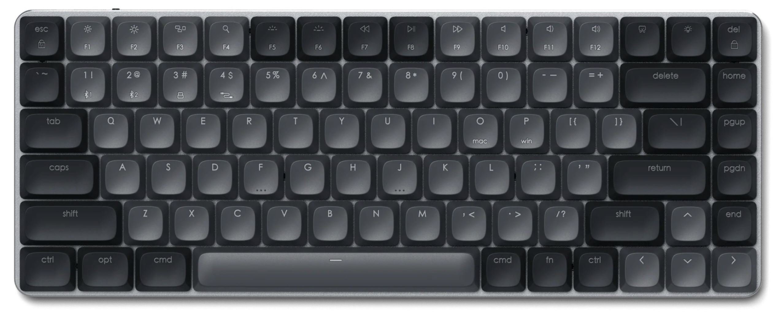 Механическая клавиатура беспр. Satechi SM1 Slim Mechanical Backlit, серый/черный ST-KSM1DK-RU