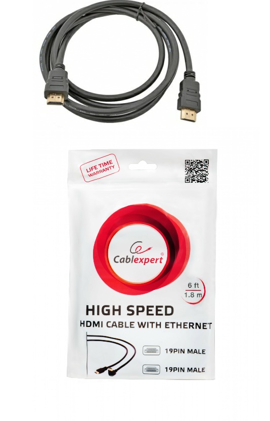 Кабель HDMI-HDMI 1,8m Cablexpert CC-HDMI4-6