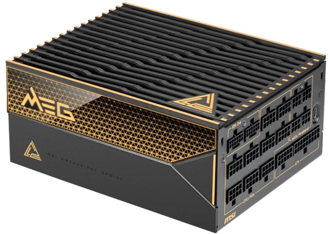 Блок питания 1600w MSI MEG Ai1600T (80 PLUS Titanium, PCIe 5.1, ATX 3.1, 100% all Japanese)