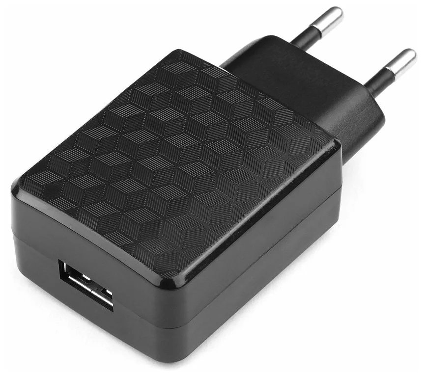 Блок питания Cablexpert 220v-5v. USB 1 порт. 1A (MP3A-PC-04) черный