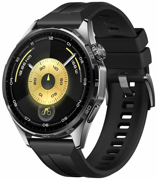 Смарт-часы Huawei Watch GT 6 (ATM-B19) 46 mm черный ремешок из фторэластомера EAC