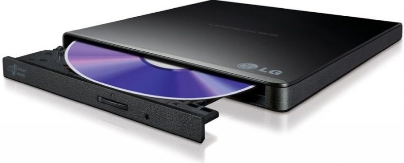 Внешний DVD-привод LG GP57EB40, USB 2.0, черный