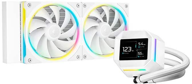 Водяное охлаждение DeepCool LM240 WH