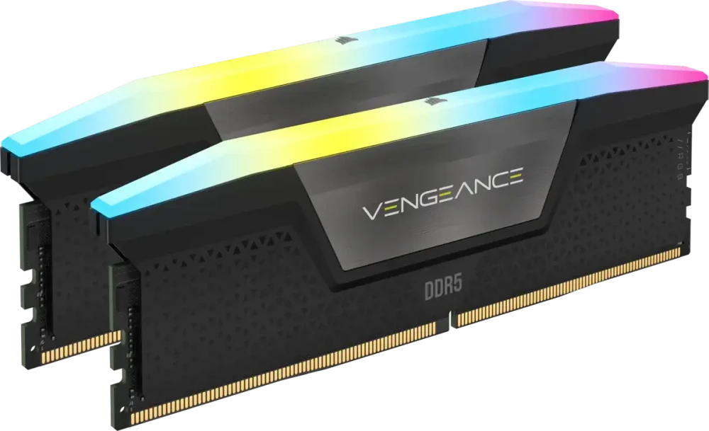 Модуль памяти DDR5 64Gb (2x32Gb Kit) Corsair 6000 Vengeance RGB CMH64GX5M2B6000C38