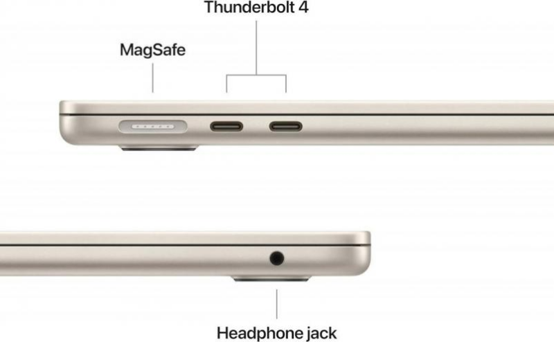 Macbook Air 13" (M4/16/512Gb) Starlight /MW103/ EN клавиатура
