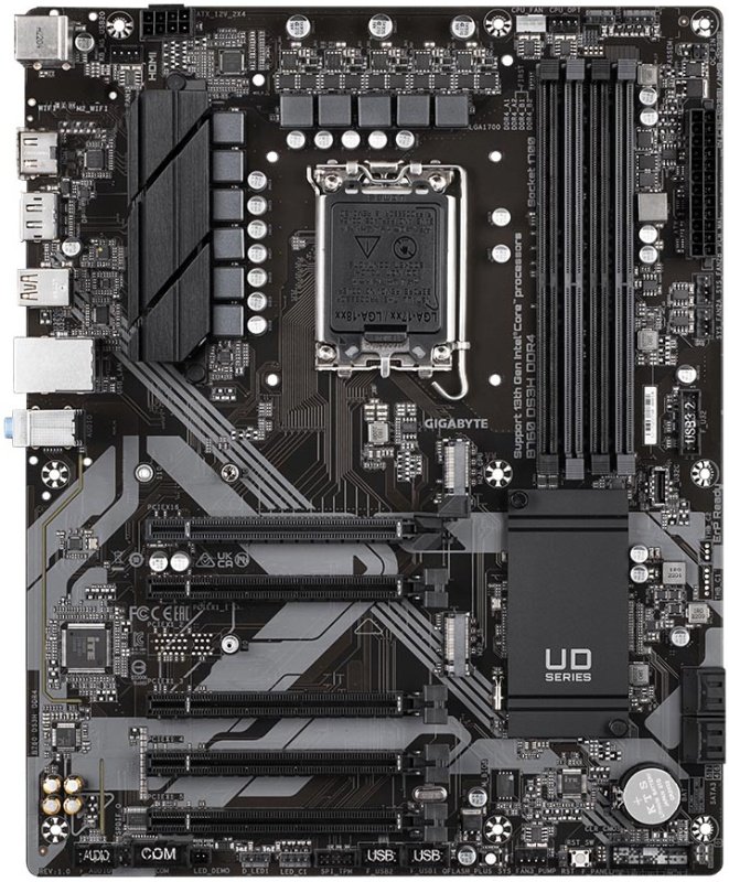 Материнская плата 1700 Gigabyte B760 DS3H DDR4 (ATX, 4xDDR4)
