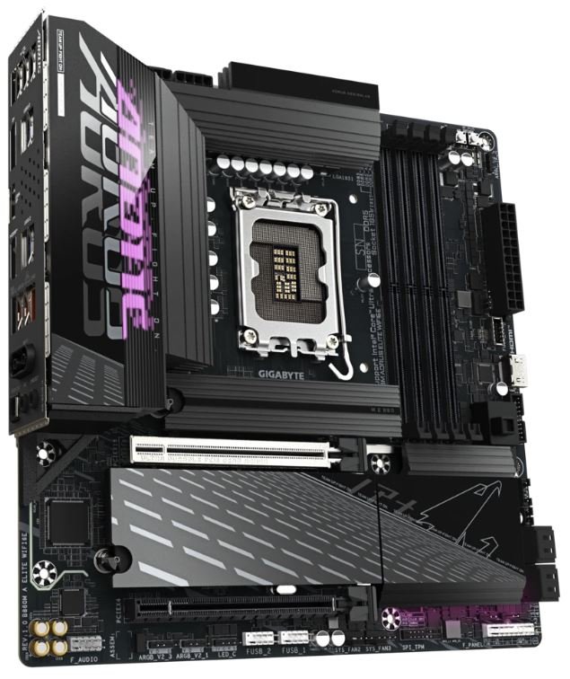 Материнская плата LGA 1851 GIGABYTE B860M AORUS ELITE WIFI6E (mATX, 4xDDR5)