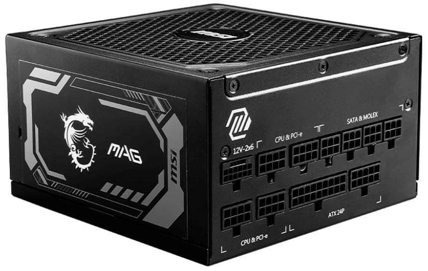 Блок питания 1250w MSI MAG A1250GL (80+ Gold, modular, APFC, ATX 3.0, PCIE5)