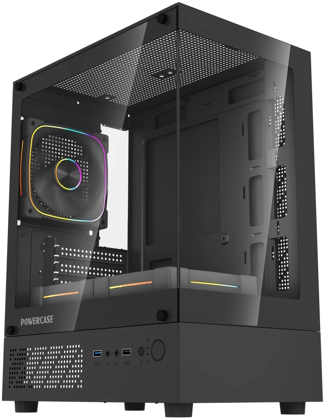 Корпус Powercase Vision Micro M1 ARGB Black (CVMM1B-A3)