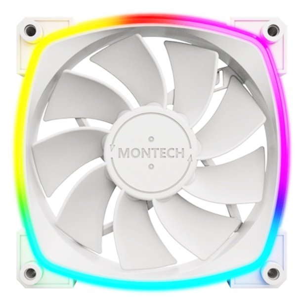 Кулер для корпуса 120mm Montech RX120 Reverse ARGB RX120 PWM WHITE