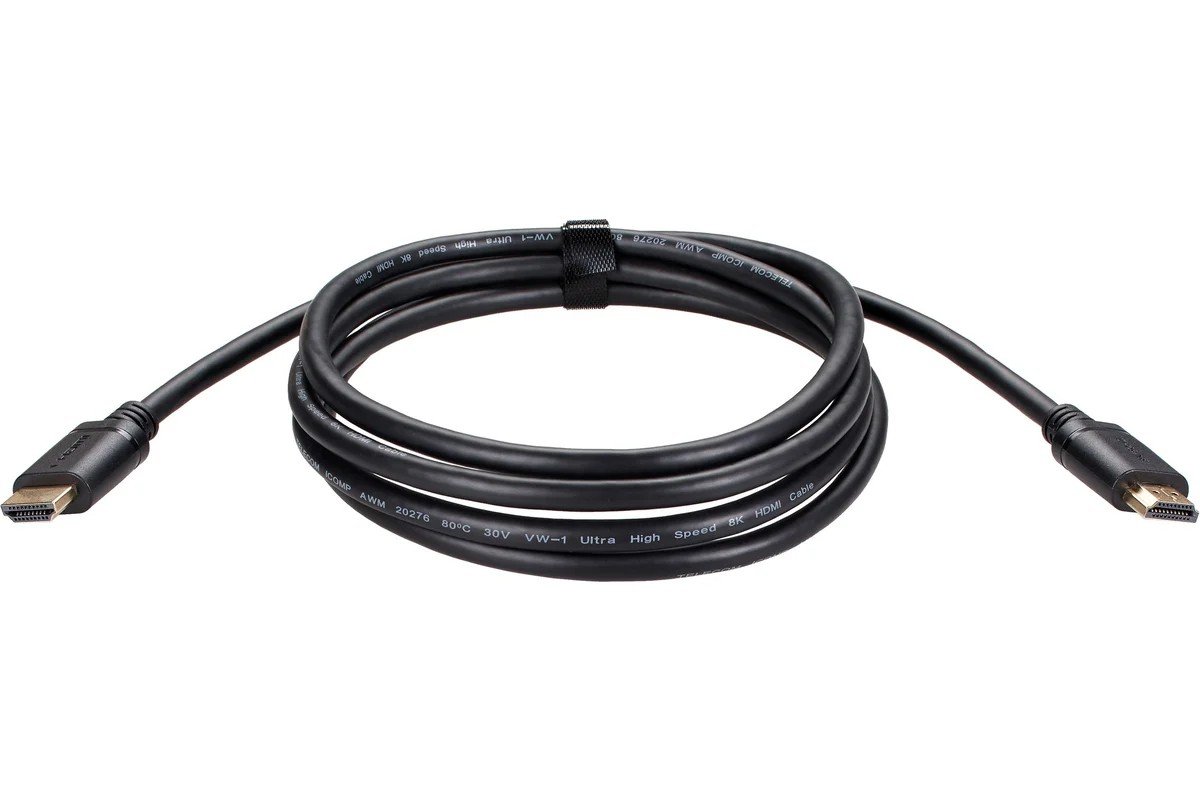 Кабель HDMI-HDMI 2m Telecom TCG245C-2M, v2.1, 8K@60Hz