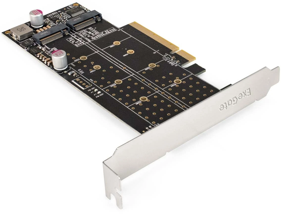 Переходник M2 ExeGate EXE-597E2 (2xM.2 M key --> PCI-E x8 v3.0 )