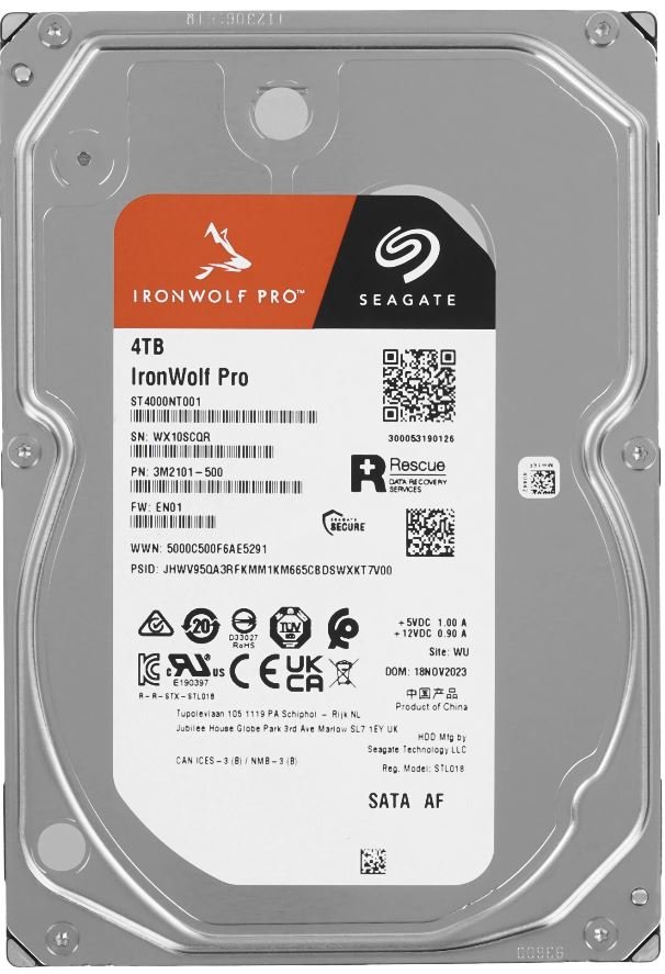 Жесткий диск 3.5" SATA-III Seagate IronWolf Pro 4TB (ST4000NT001)