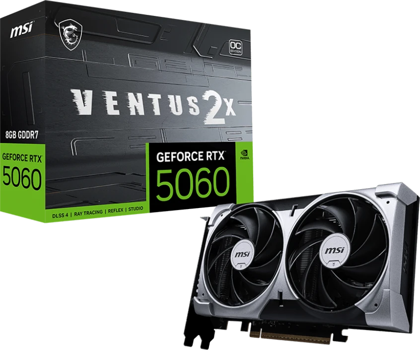 Видеокарта GeForce RTX 5060 8Gb MSI Ventus 2X OC