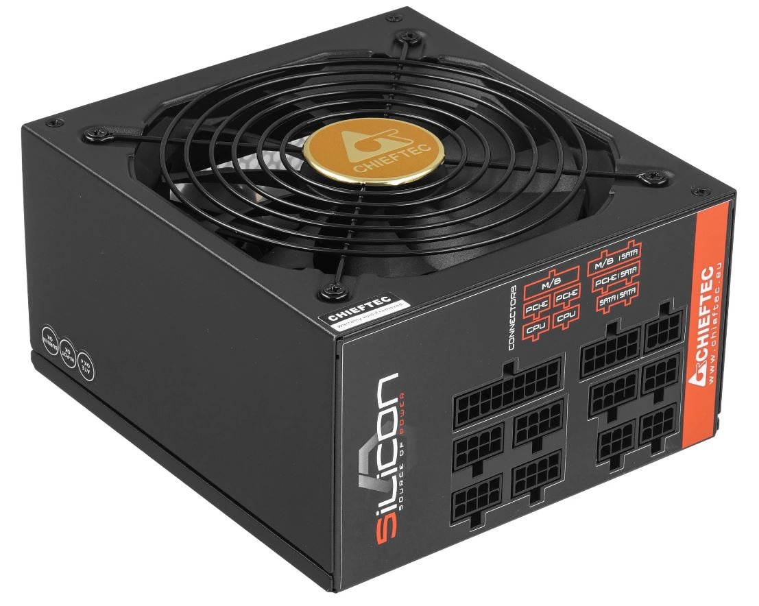 Б/у Блок питания 1000w Chieftec SILICON SLC-1000C (80+ Bronze, ATX, APFC, 4x6+2-pin)
