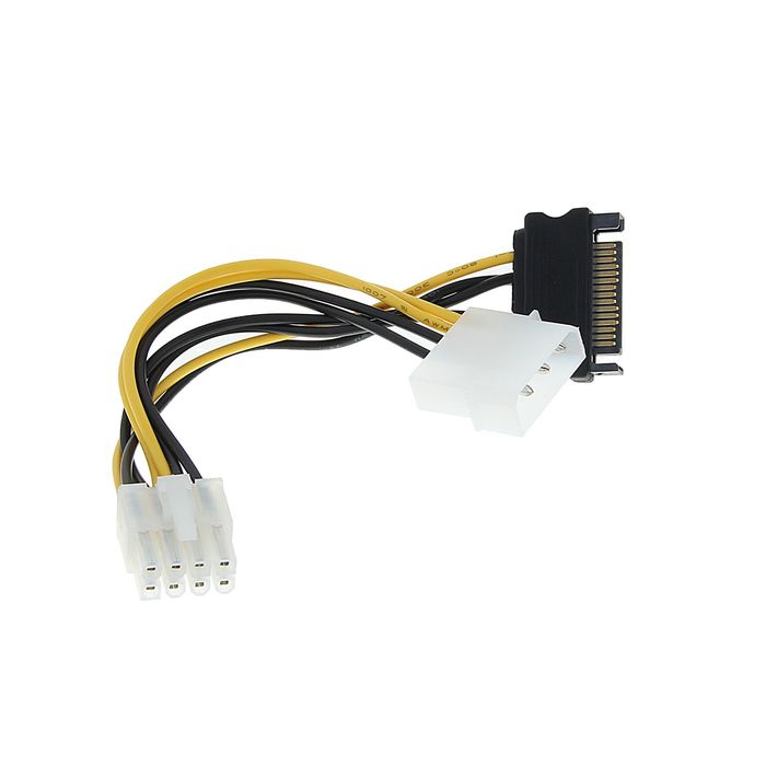 Переходник питания Molex+SATA-->8pin PCI-E (Cablexpert CC-PSU-82)